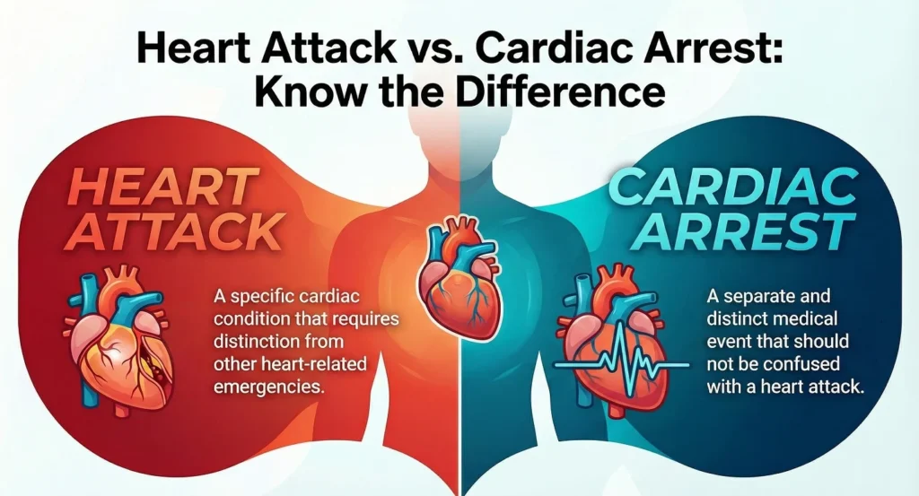 Heart Attack vs. Cardiac Arrest