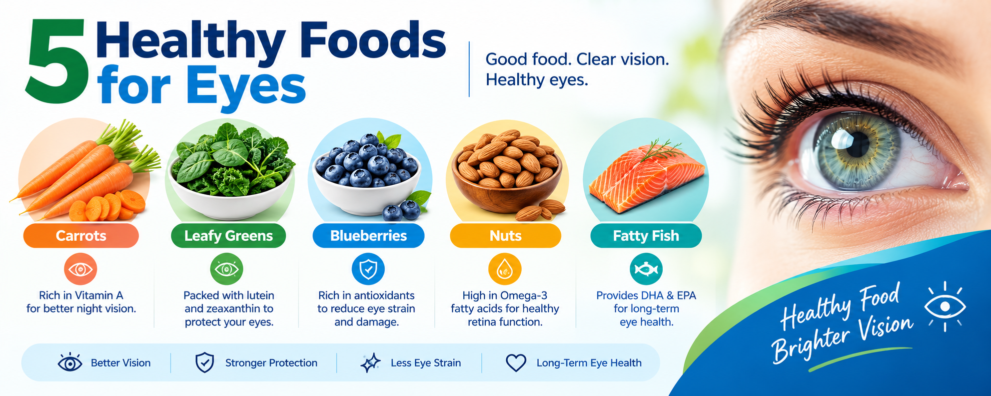 5 Healthy Foods for Eyes